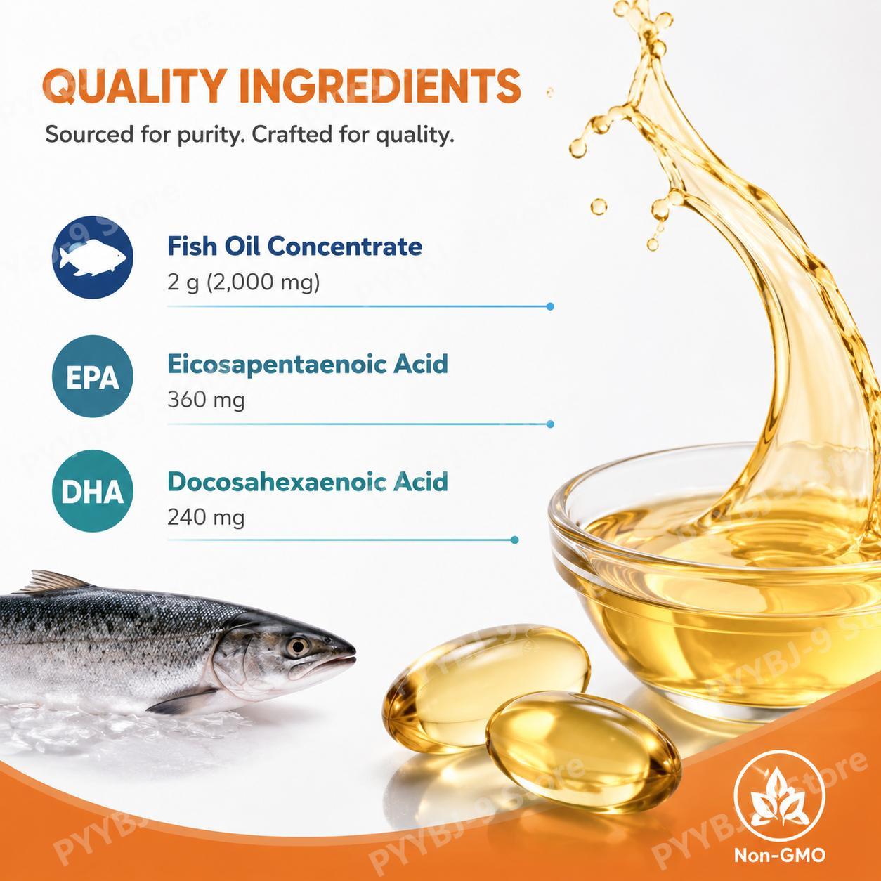 Omega 3 Fish Oil Softgels with - Aquarium Fish Bowl ulasan dan harga