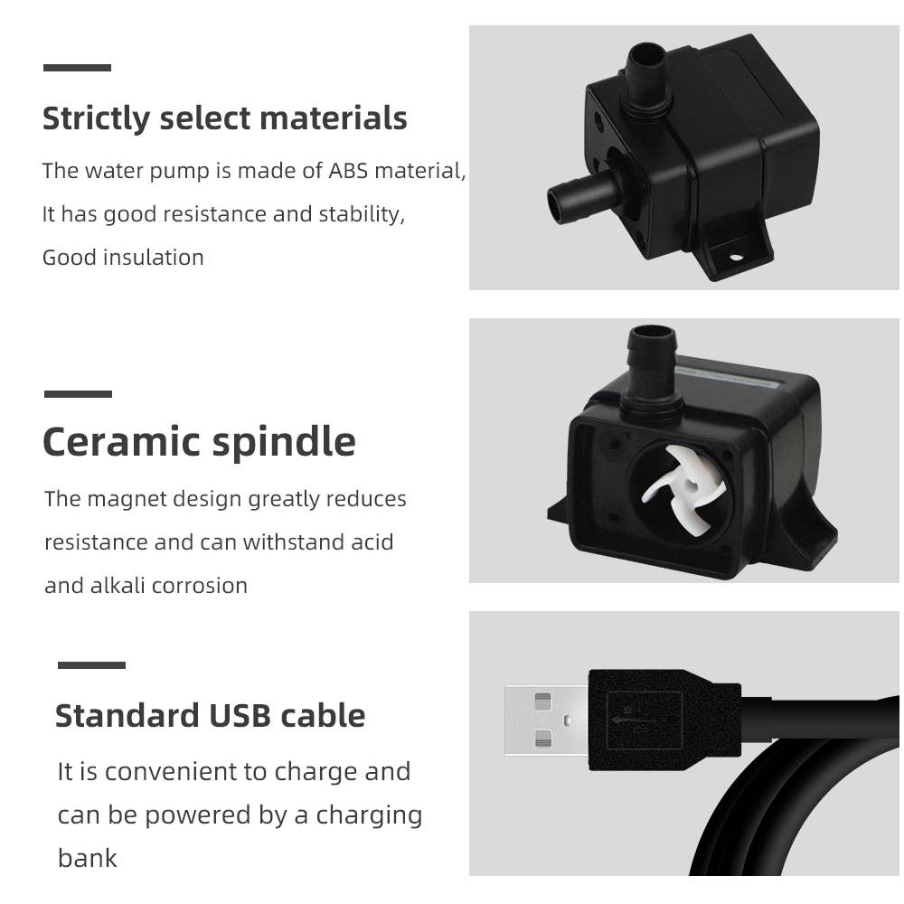 Micro Submersible Water Pump U - Powerhead Circulation Pump ulasan dan harga
