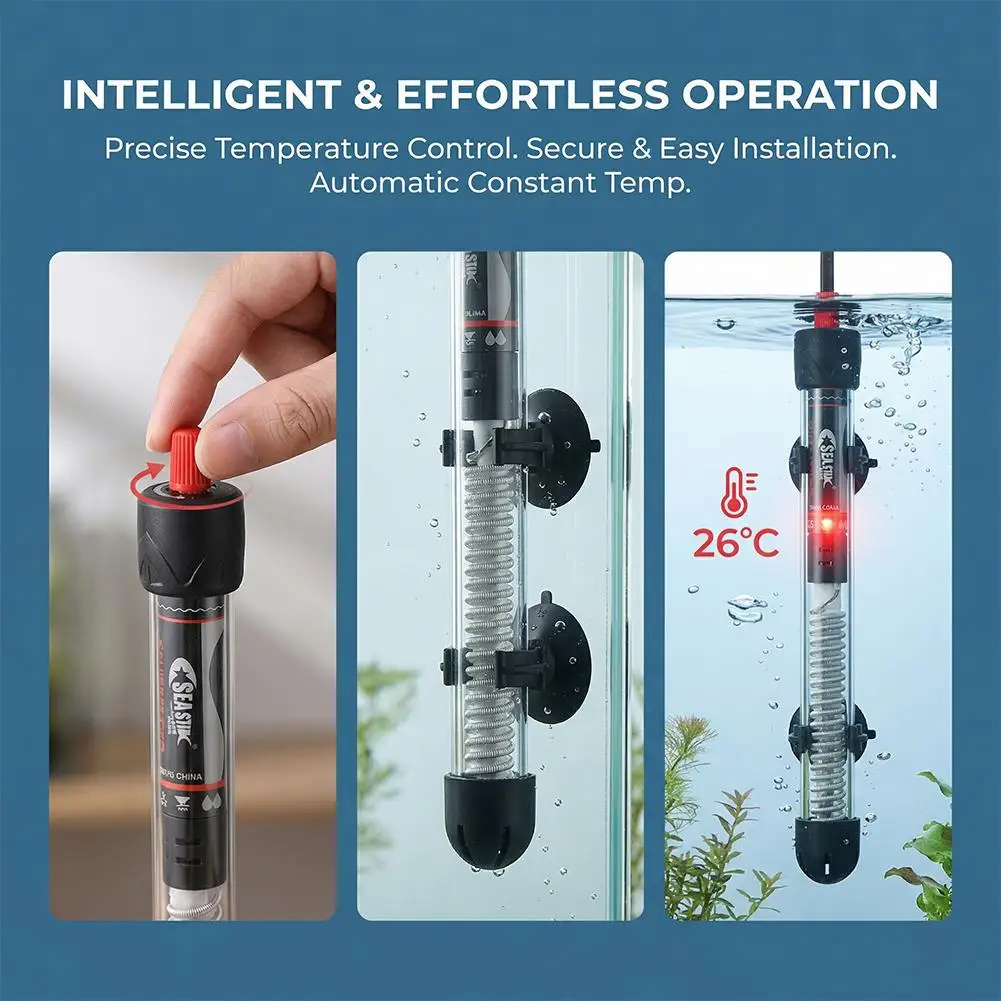 Adjustable Aquarium Heater 25W - Aquarium Fish Cold Water ulasan dan harga