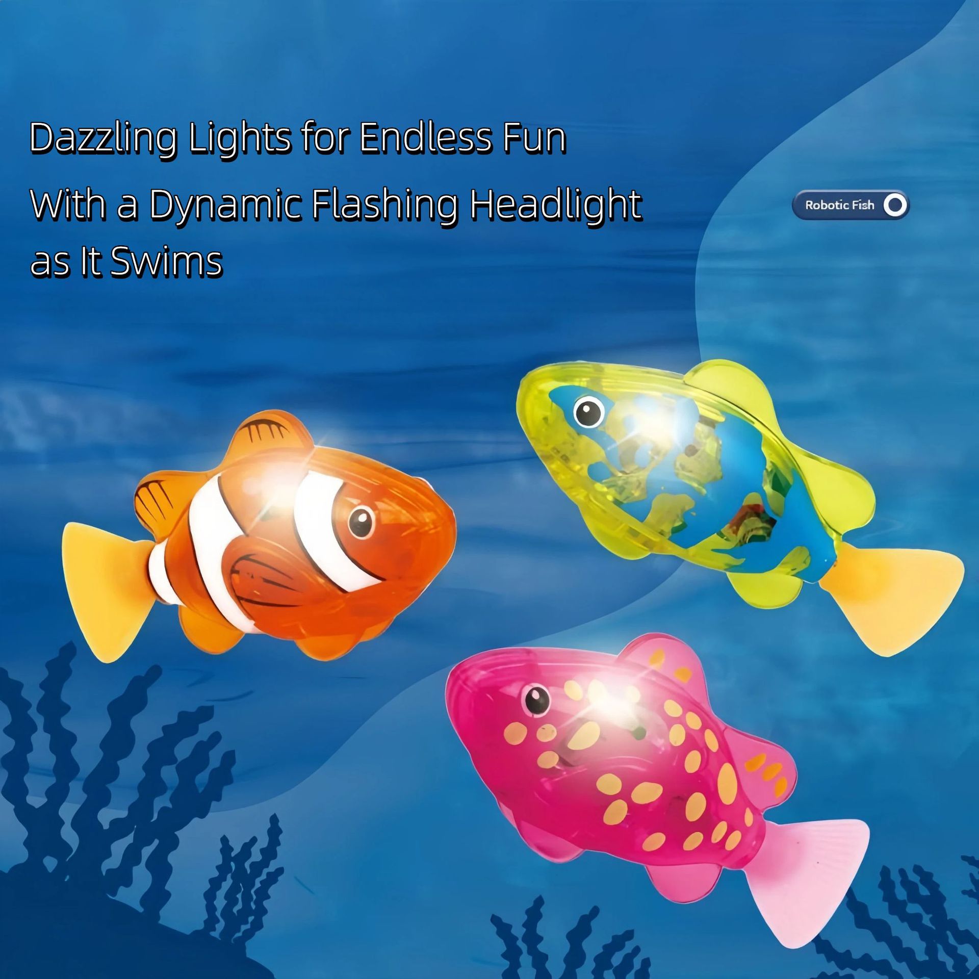 Gowinbaby Baby bath light-up s - Aquarium Fish Electric ulasan dan harga