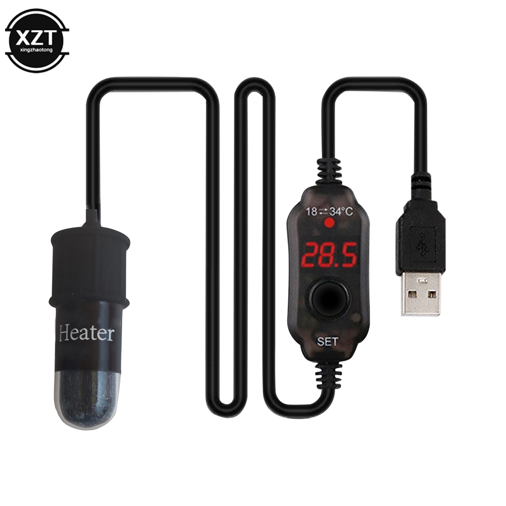 Mini USB Charging Aquarium hea - Aquarium Fish Cold Water ulasan dan harga
