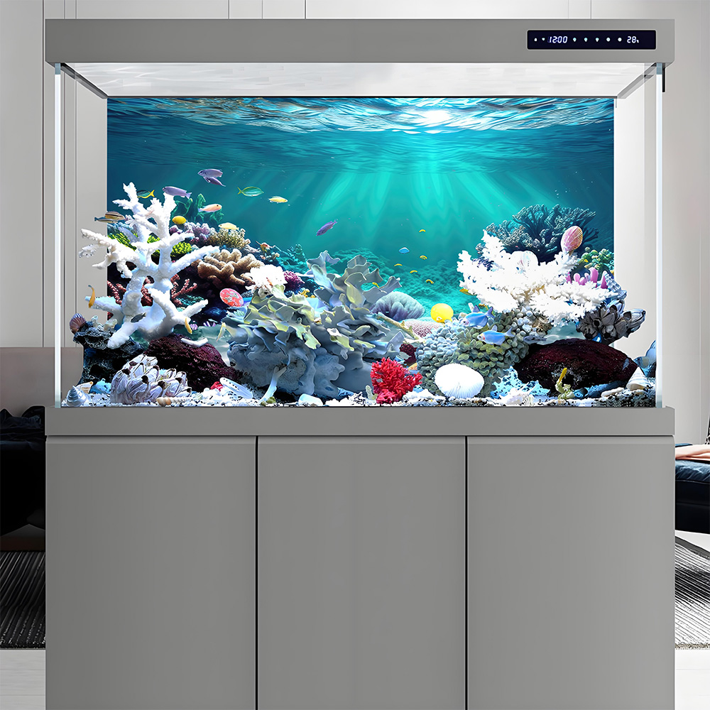 Aquarium Background, Backgroun - Aquarium Fish Rainbow ulasan dan harga