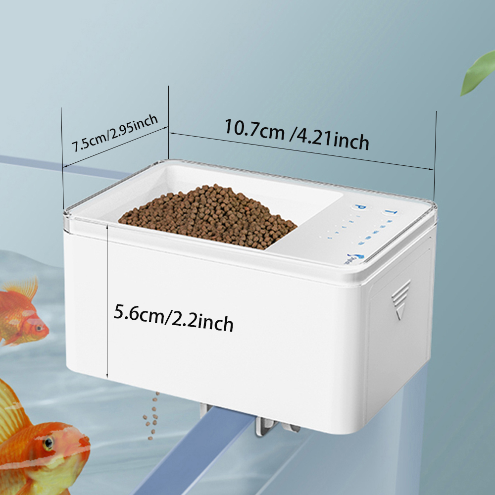100ML Large Capacity Fish Feed - Aquarium Fish Feeder Automatic ulasan dan harga