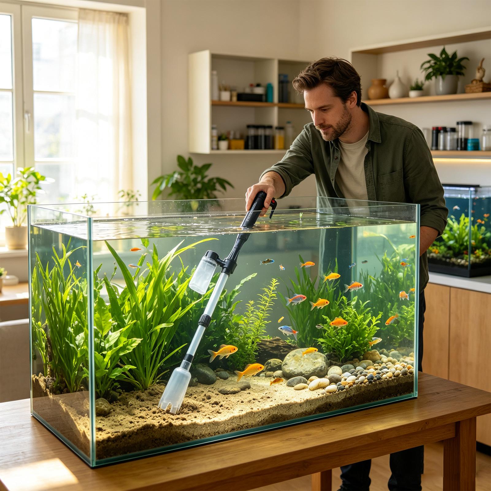 3 in 1 Aquarium Vacuum Gravel  - Aquarium Fish Electric ulasan dan harga
