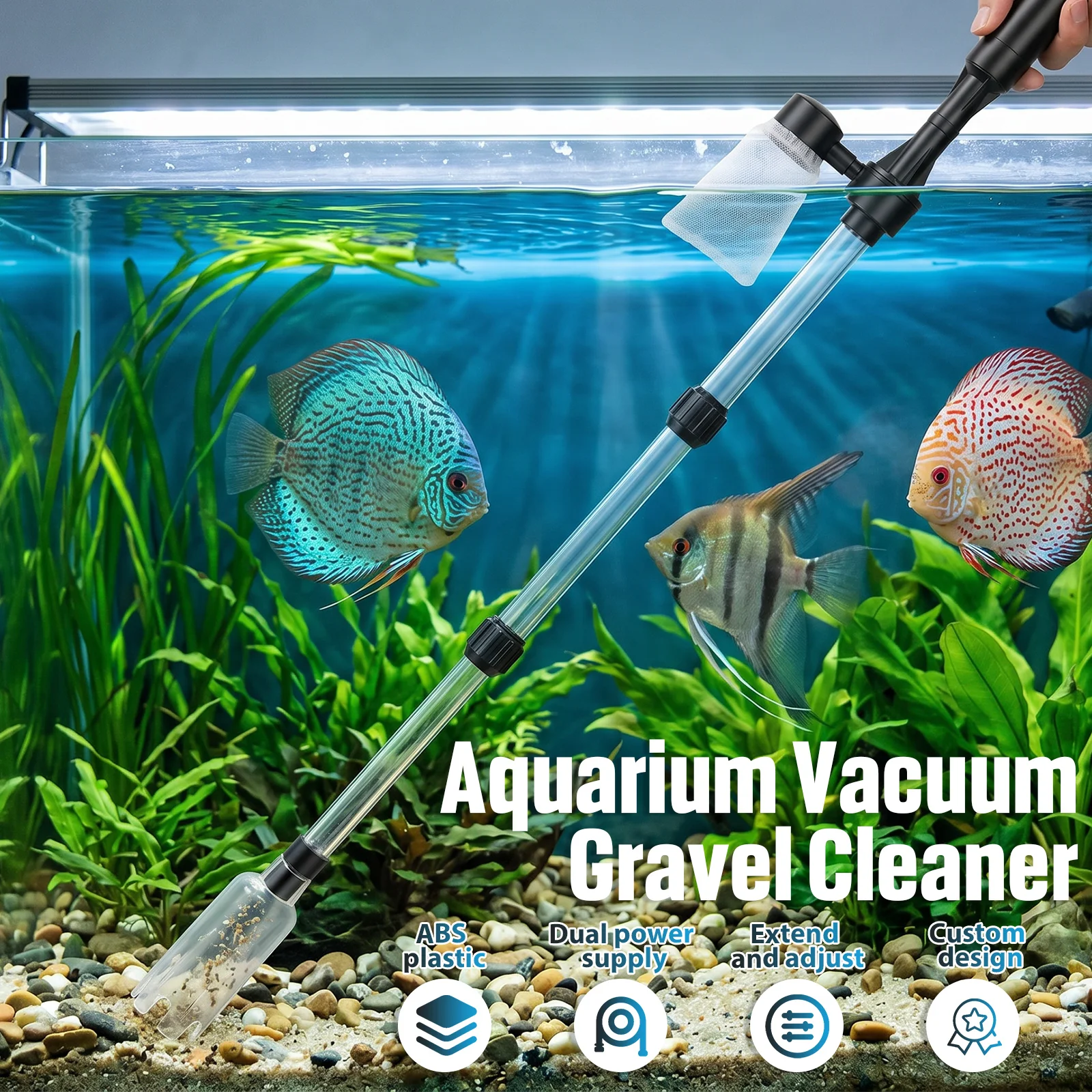 Aquarium Vacuum Gravel Cleaner - Aquarium Fish Electric ulasan dan harga