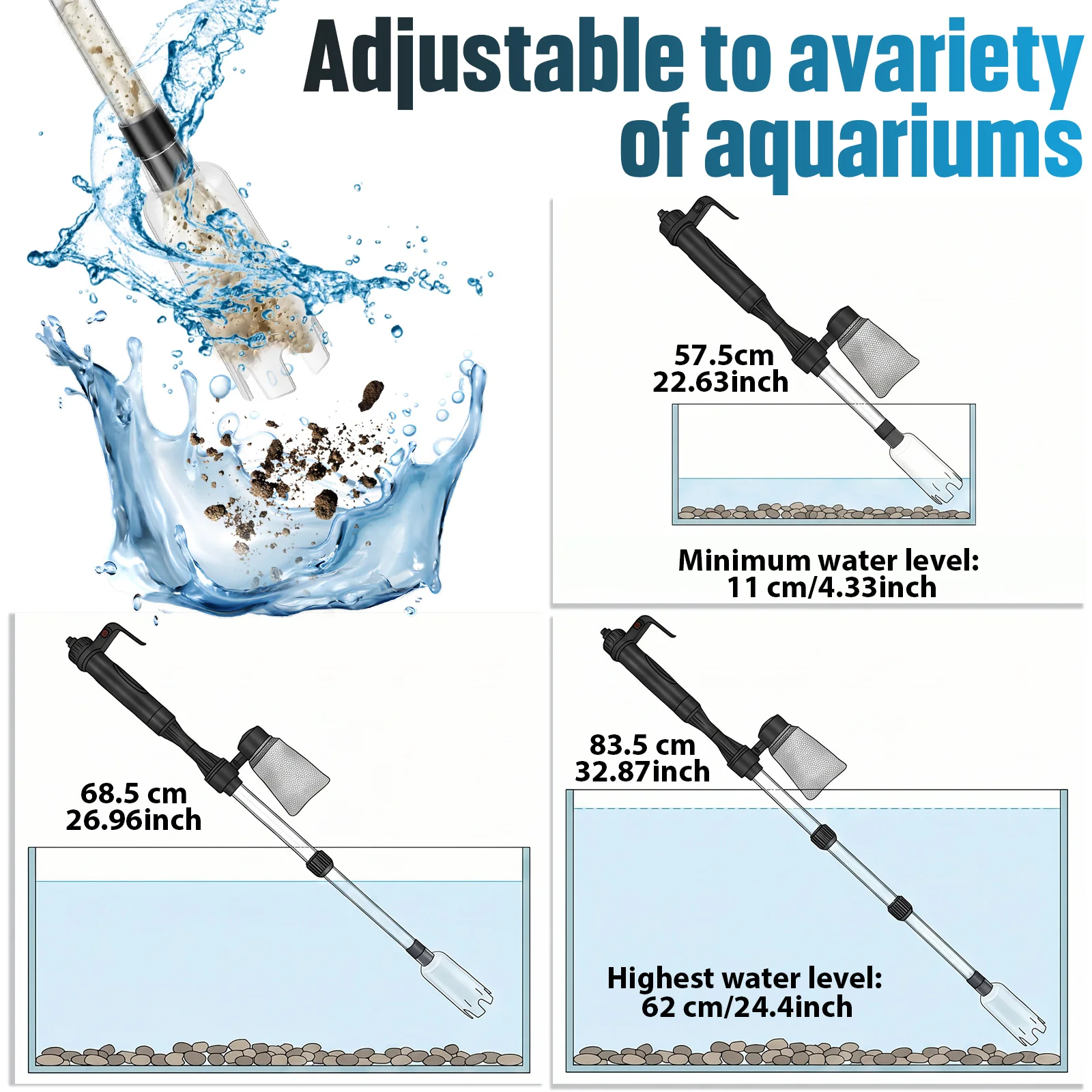 Aquarium Vacuum Gravel Cleaner - Aquarium Fish Electric ulasan dan harga