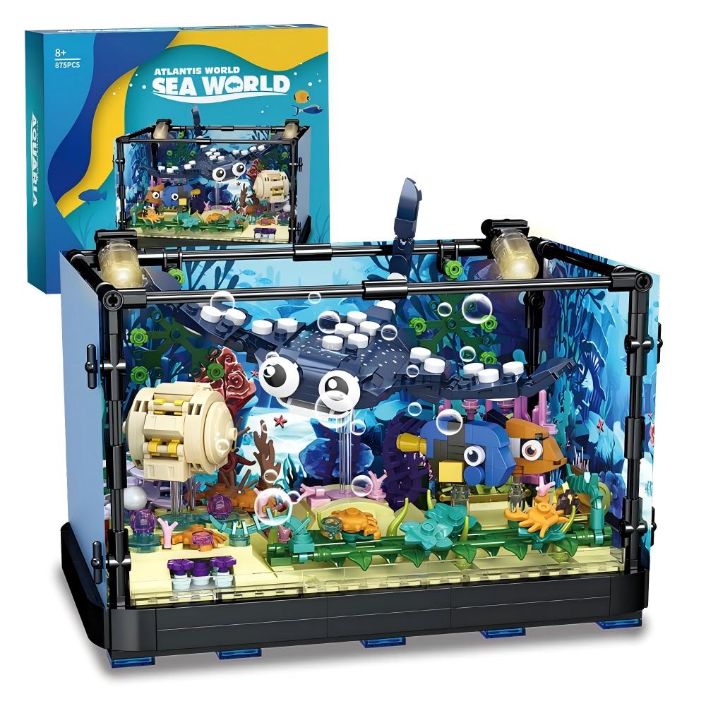 Fish Tank Building Set - Marin - Aquarium Fish Lego ulasan dan harga