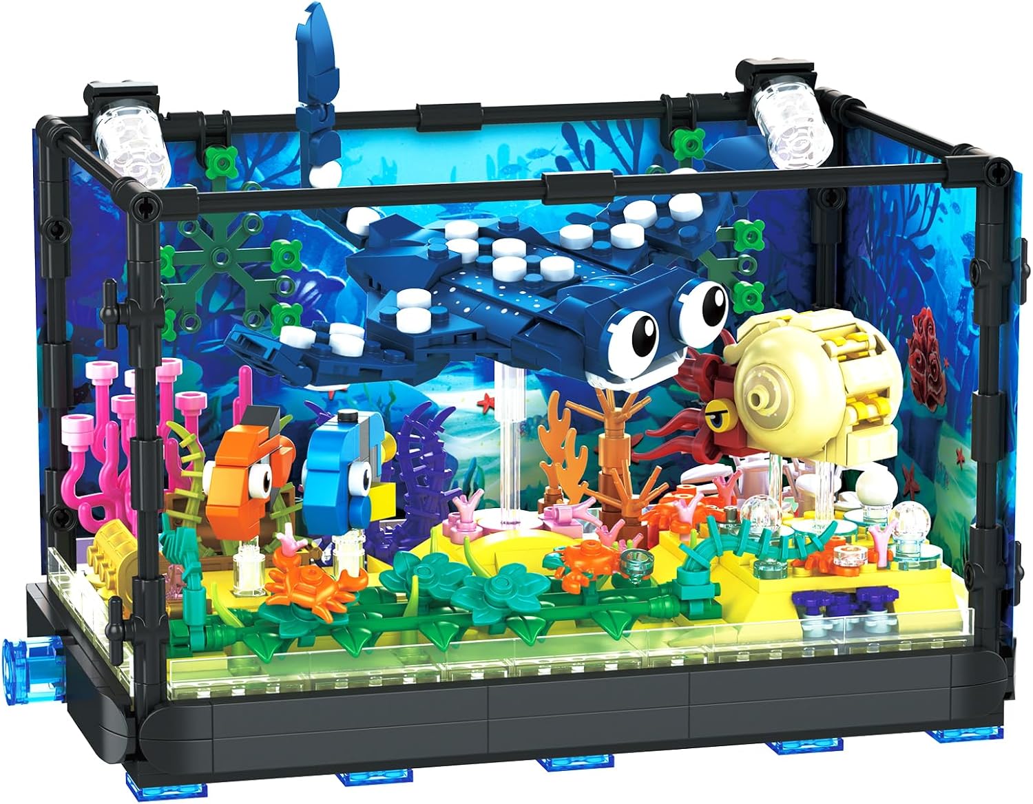 Fish Tank Building Set - Marin - Aquarium Fish Lego ulasan dan harga