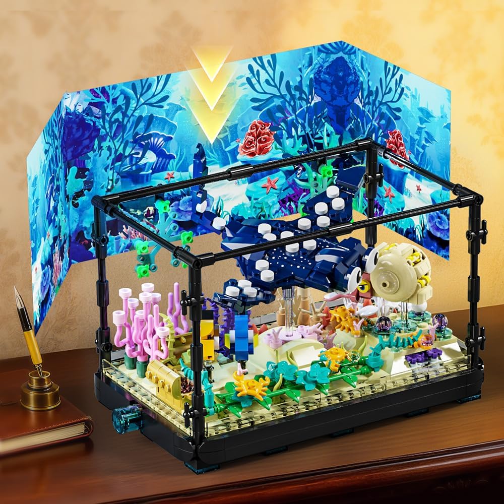 Fish Tank Building Set - Marin - Aquarium Fish Lego ulasan dan harga