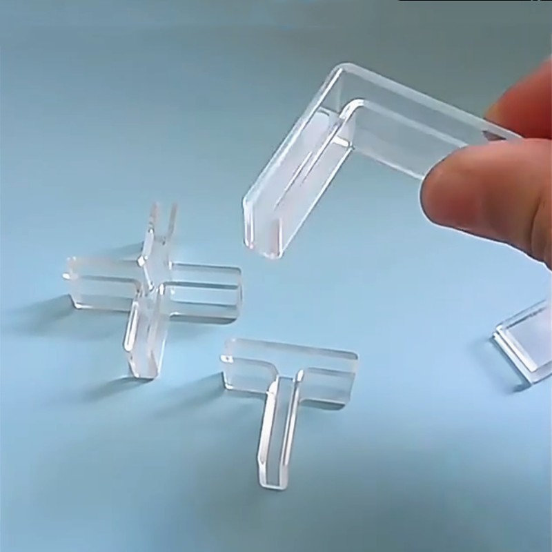 Clear Acrylic L‑Type Glass Ret - Aquarium Fish Lego ulasan dan harga