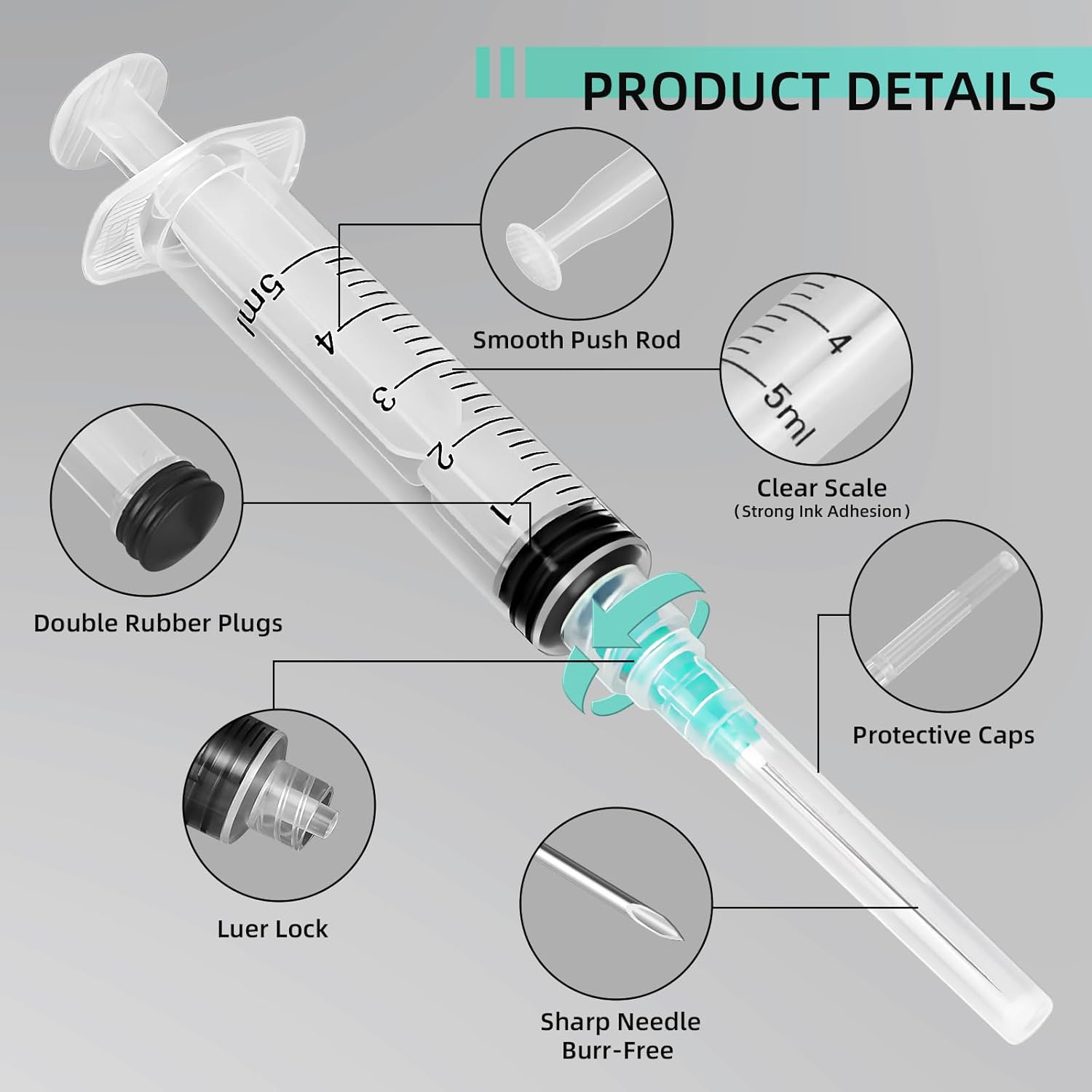 5ml Luer Lock Syringe, Suitabl - Aquarium Fish Bowl ulasan dan harga