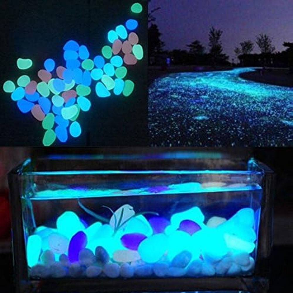Fish Tank Rocks Glow Blue Pebb - Aquarium Fish Photography ulasan dan harga