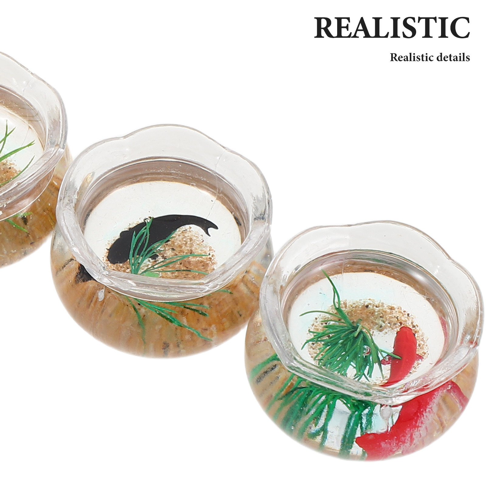 5Pcs Mini Fish Aquarium Realis - Aquarium Fish Bowl ulasan dan harga