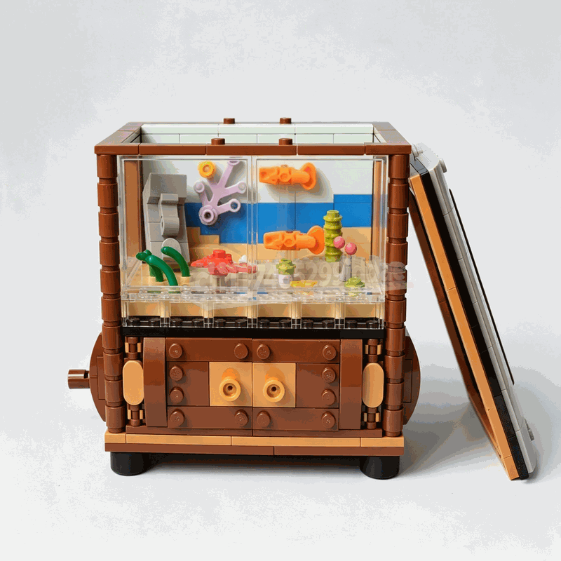 551 Pcs Animated Aquarium Buil - Aquarium Fish Lego ulasan dan harga