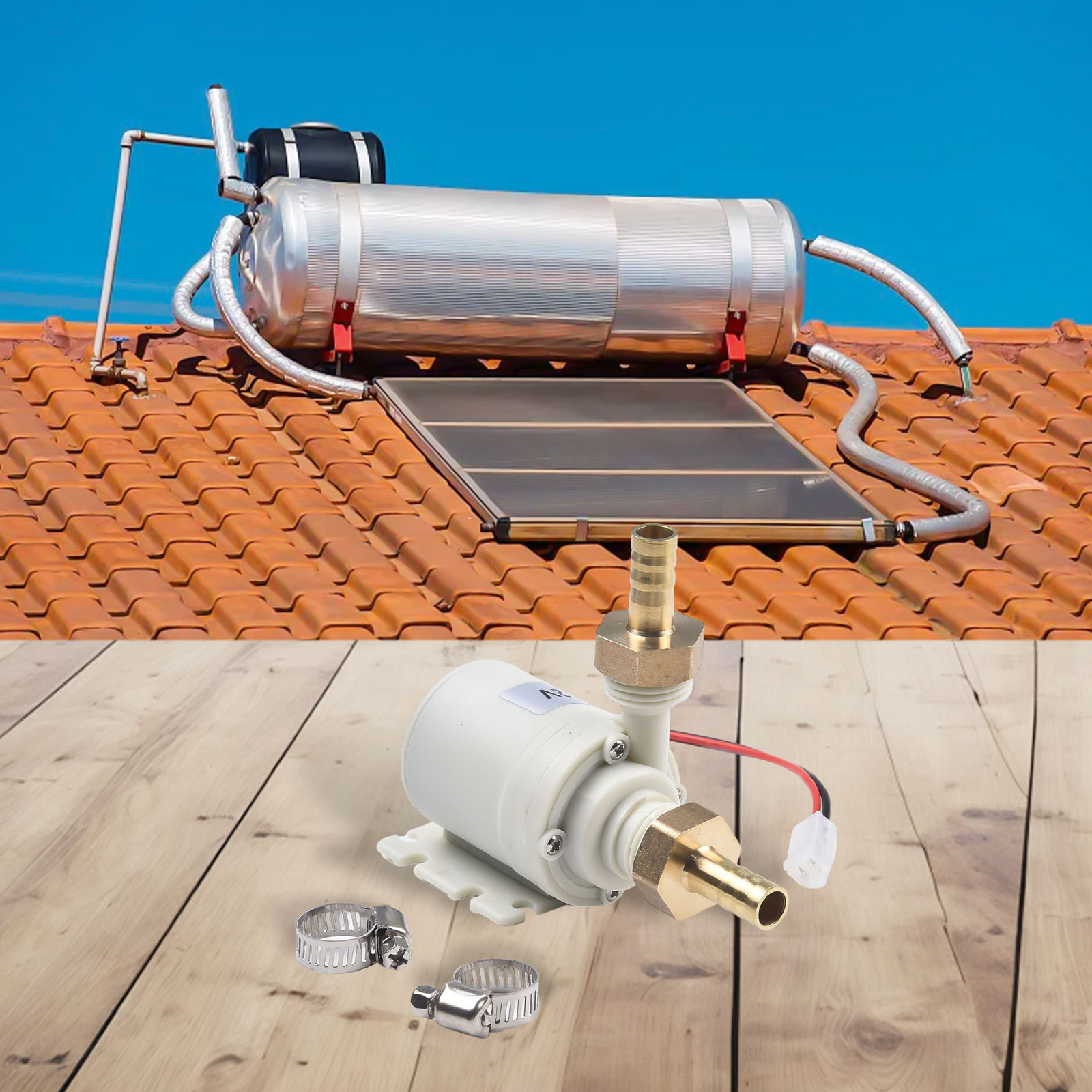 12V DC Solar Water Heater Circ - Powerhead Circulation Pump ulasan dan harga