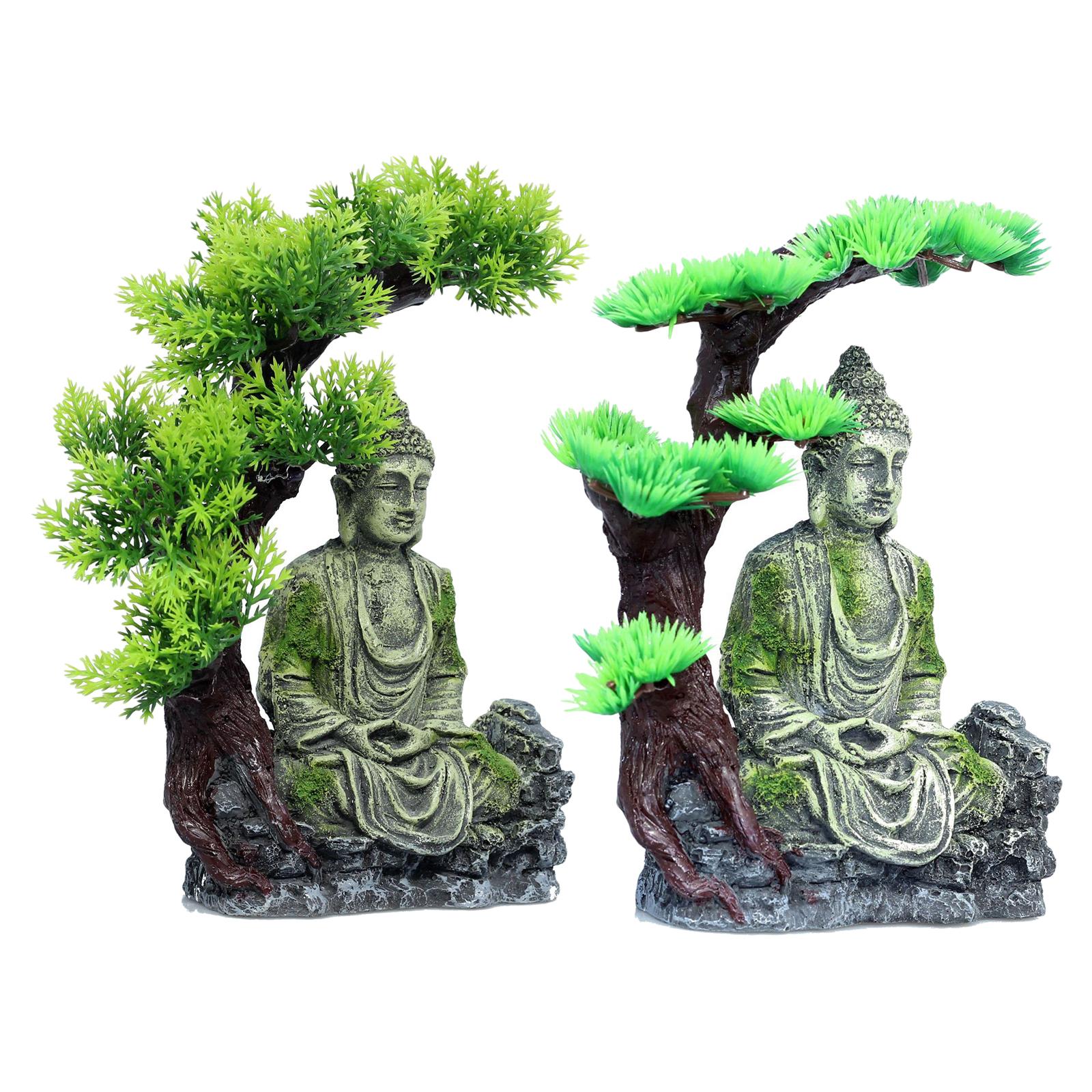 Buddha Statue Aquarium Decorat - Aquarium Fish Betta ulasan dan harga