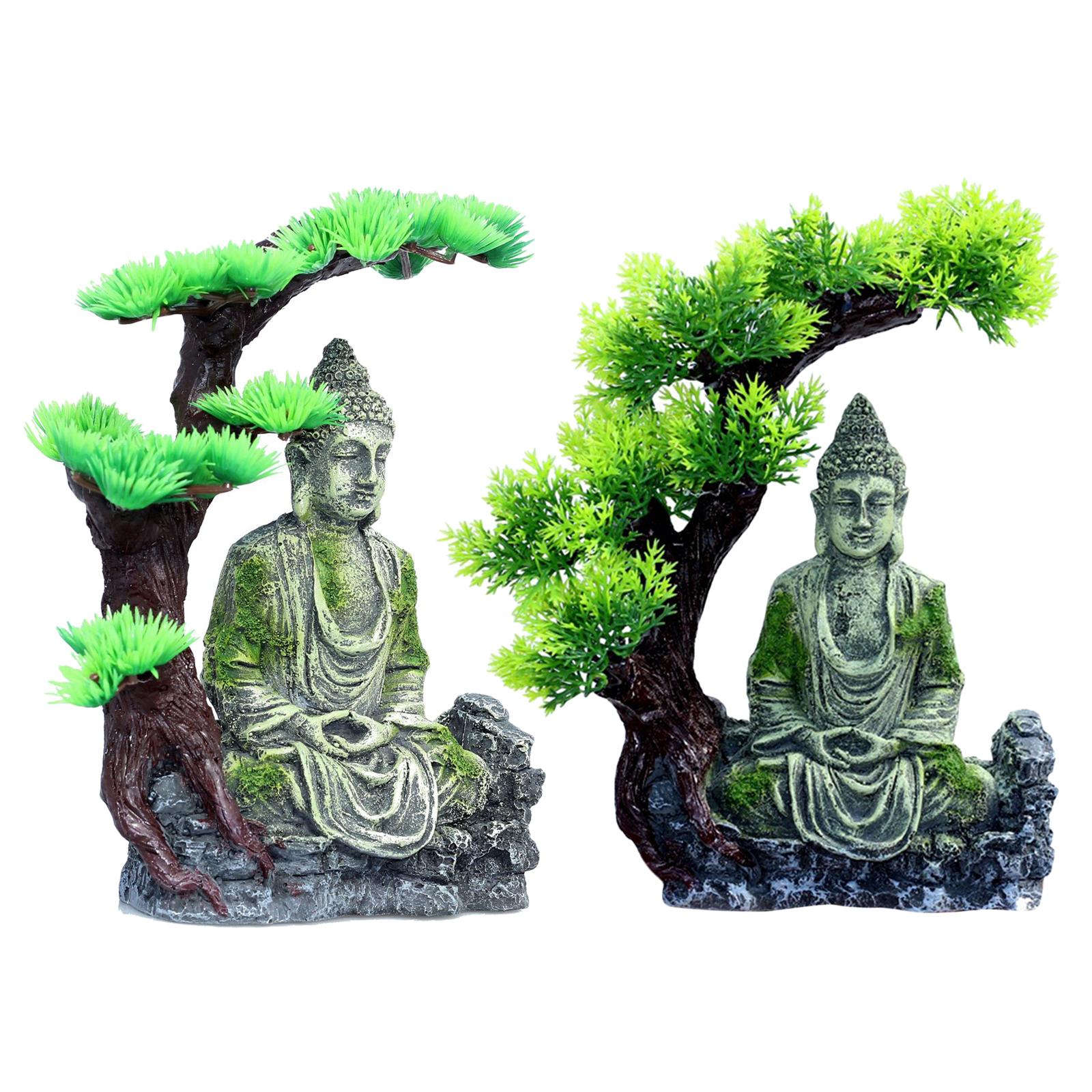 Buddha Statue Aquarium Decorat - Aquarium Fish Betta ulasan dan harga