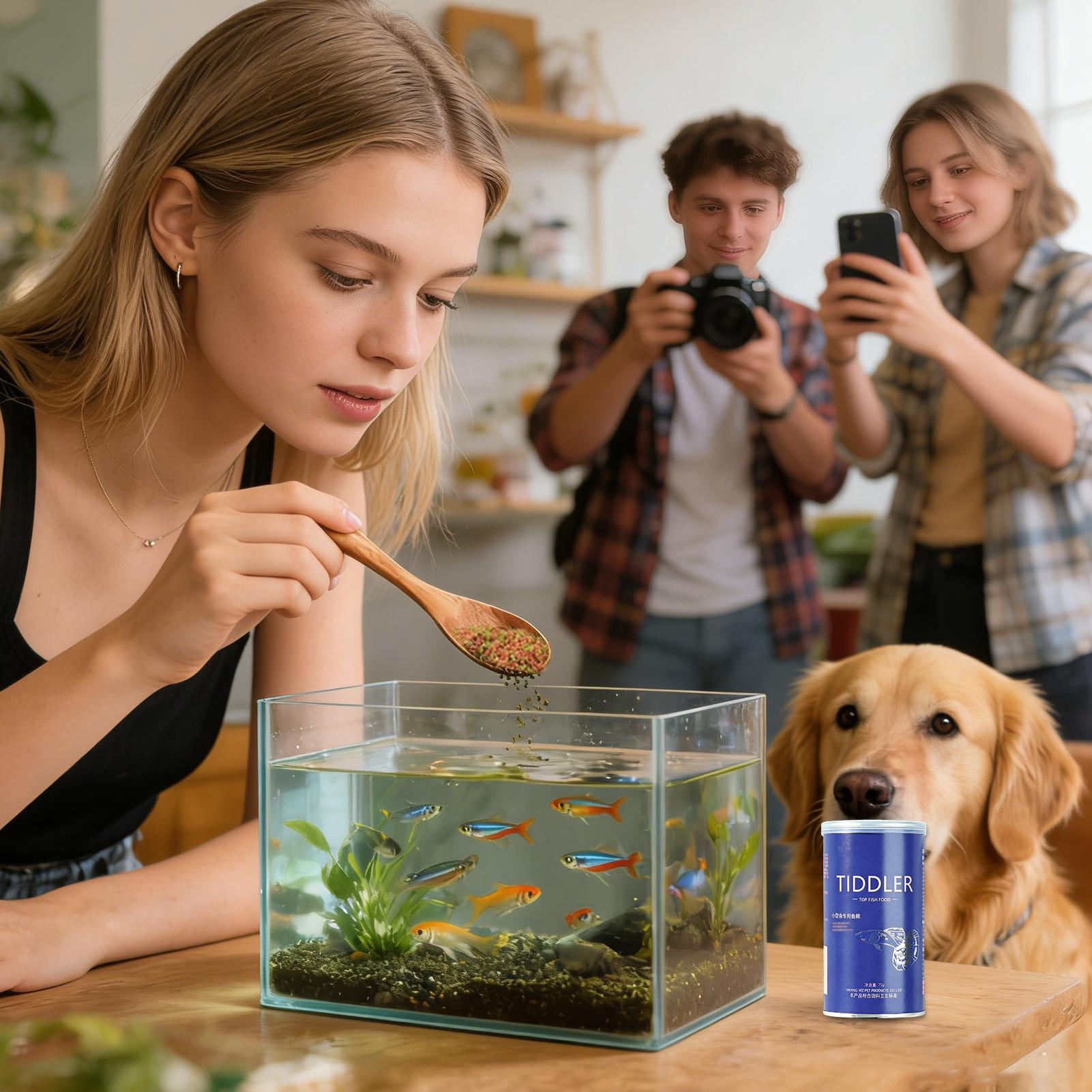 Fish Food Aquarium Feed Small  - Aquarium Fish Betta ulasan dan harga