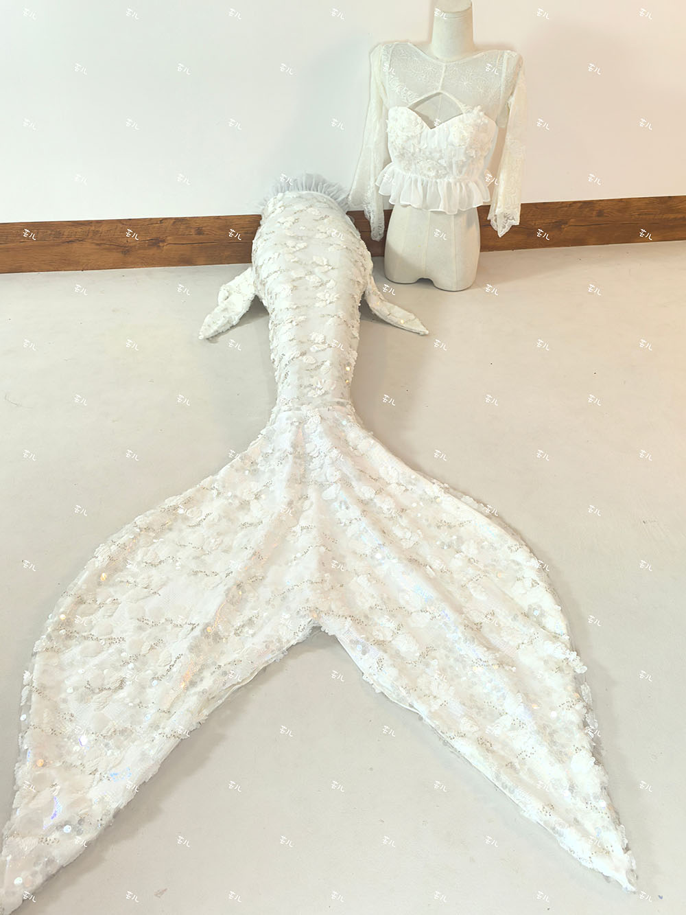 New Sequined Mermaid Big Tail  - Aquarium Fish Bowl ulasan dan harga