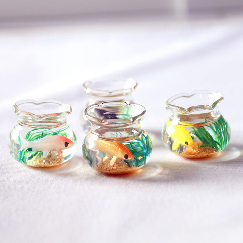 Home Ornament Doll House Decor - Aquarium Fish Bowl ulasan dan harga