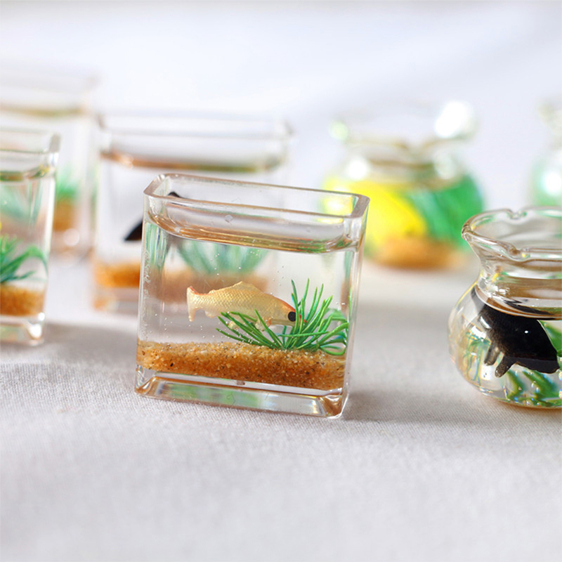 Home Ornament Doll House Decor - Aquarium Fish Bowl ulasan dan harga