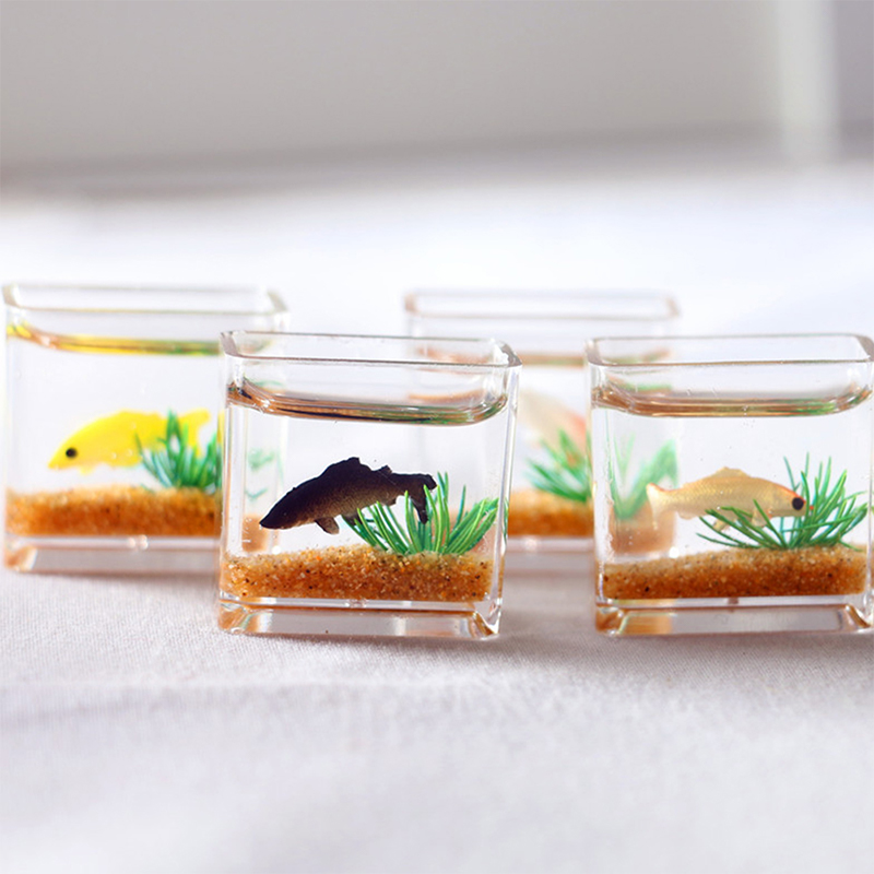 Home Ornament Doll House Decor - Aquarium Fish Bowl ulasan dan harga