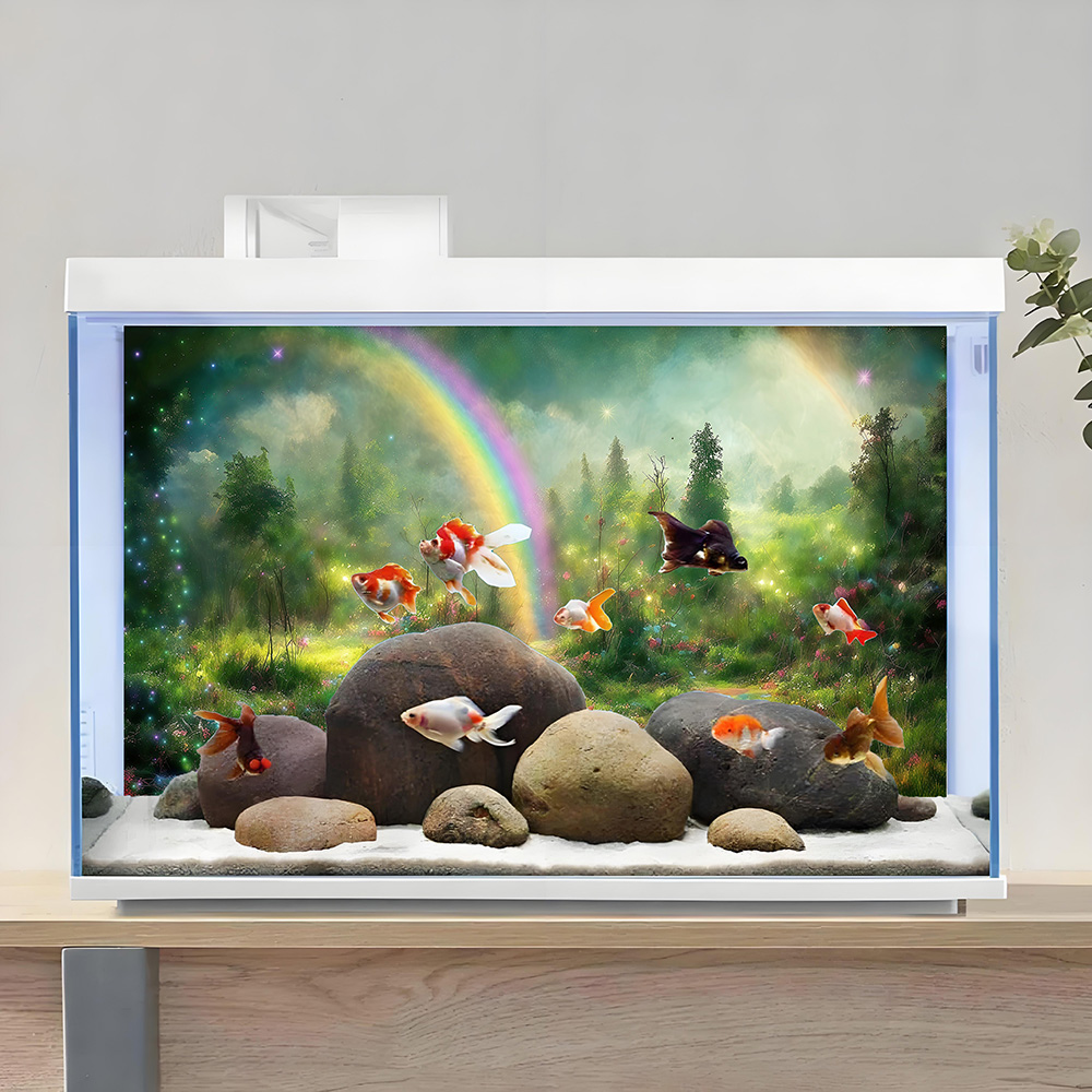 Aquarium Background, Backgroun - Aquarium Fish Rainbow ulasan dan harga