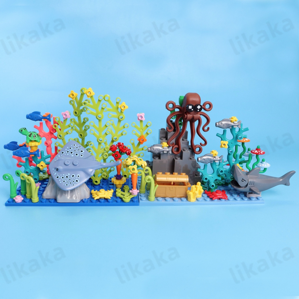 Underwater World Sea Animals B - Aquarium Fish Lego ulasan dan harga