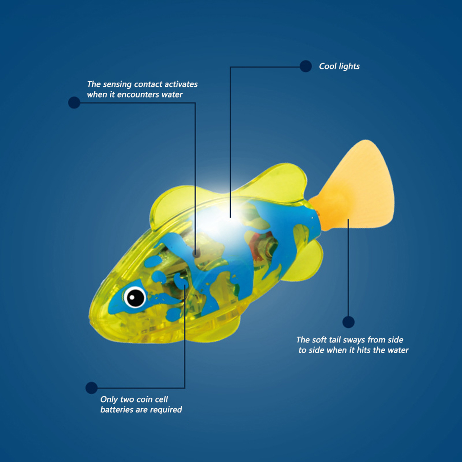 Baby bath light-up sensor elec - Aquarium Fish Electric ulasan dan harga