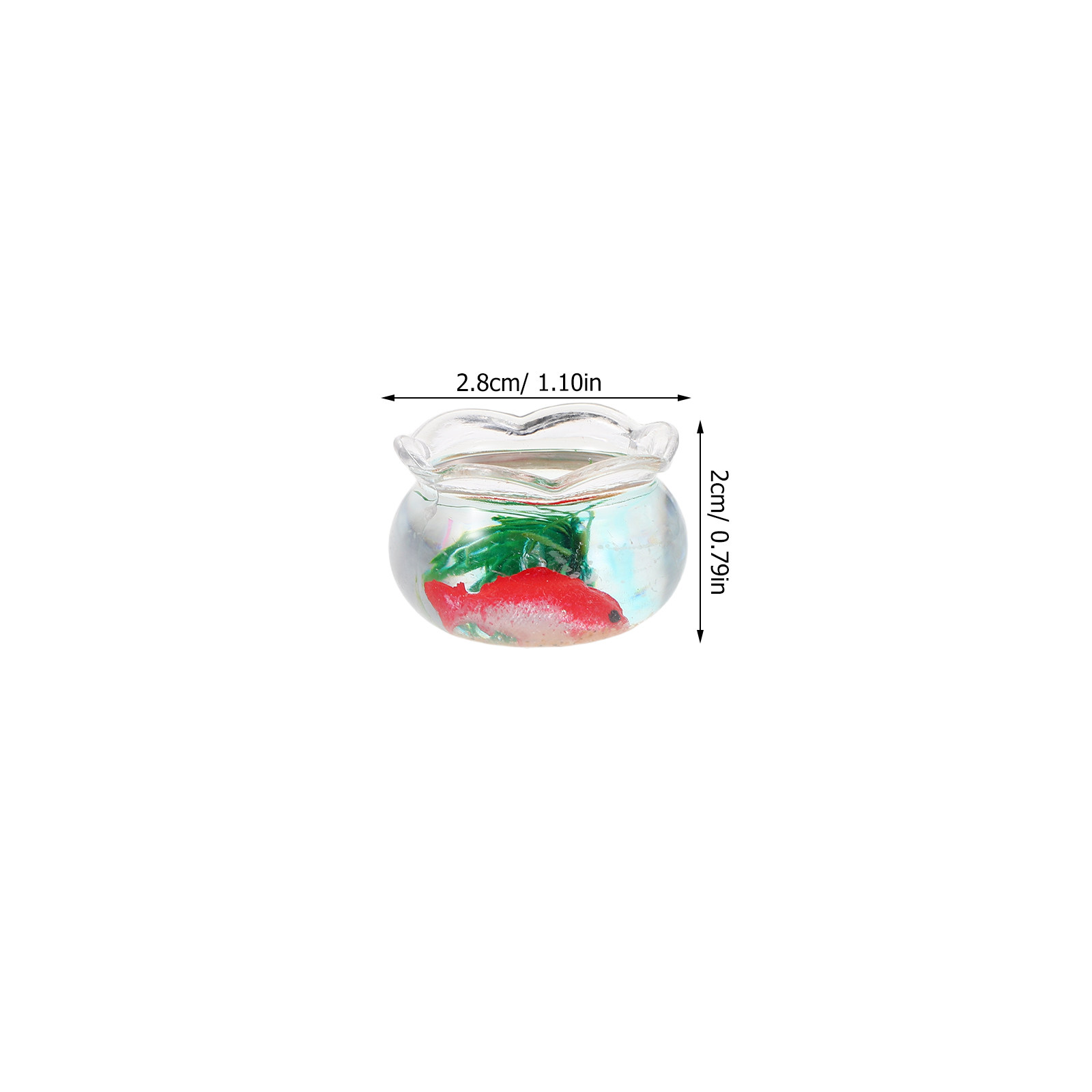 5Pcs Mini Fish Bowl Realistic  - Aquarium Fish Bowl ulasan dan harga