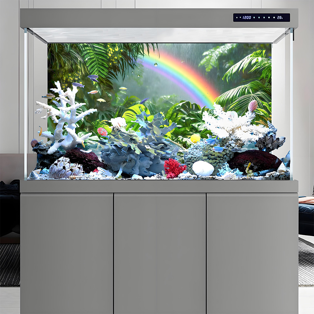 Aquarium Background, Backgroun - Aquarium Fish Rainbow ulasan dan harga
